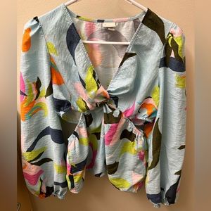 A New Day long sleeve shirt, Size:S, Color: multicolor